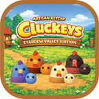 Artisan Keycap Cluckeys Stardew Valley Edition with cartoon chickens in a farm setting