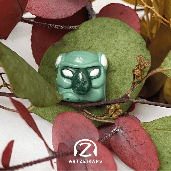 Smunkey artisan keycap Jungle Light  colourway by artzeikaps