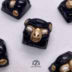 Five Smunkey artisan keycap Pirate's Gold colourway by Artzeikaps